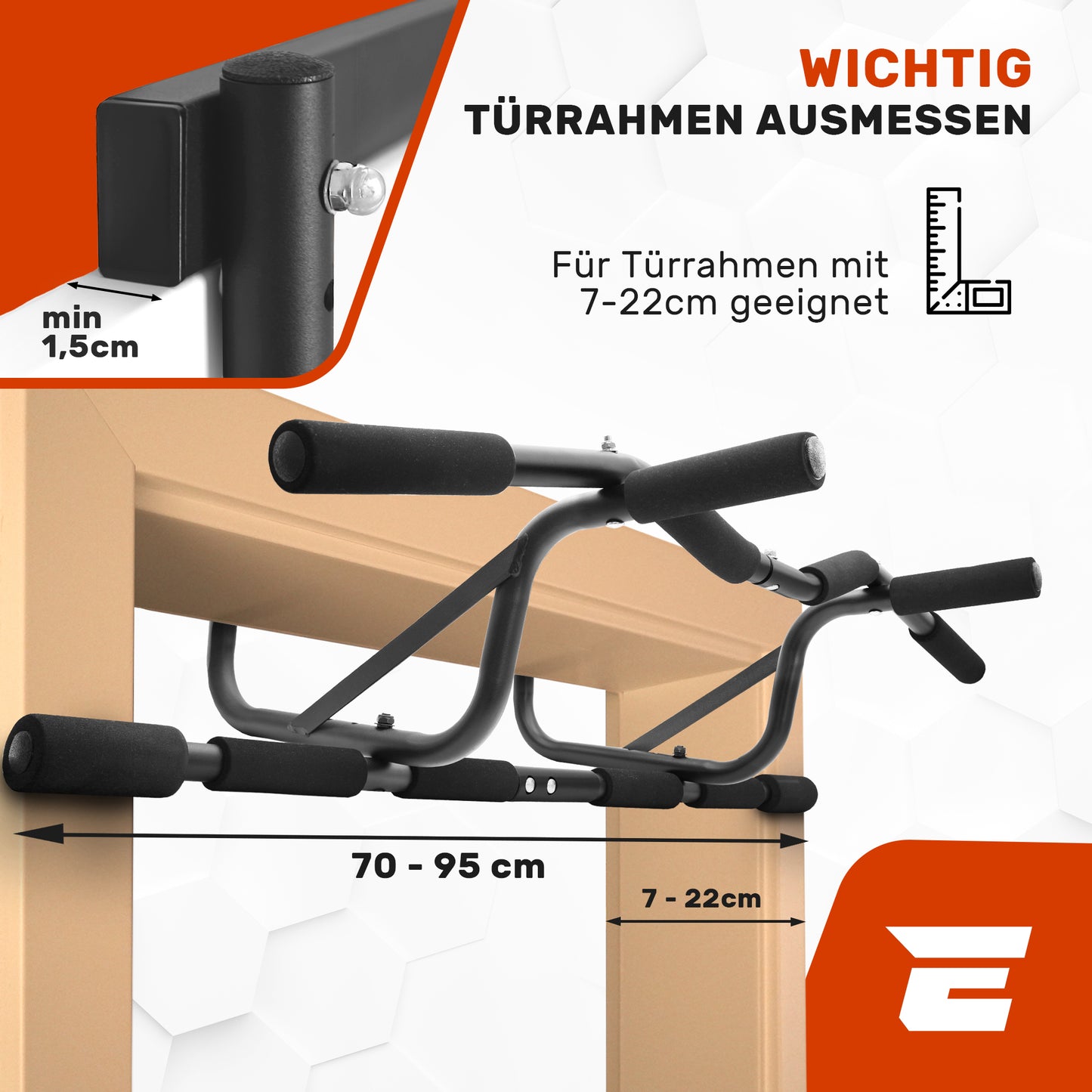Klimmzugstange für den Türrahmen I Geschütztes Design