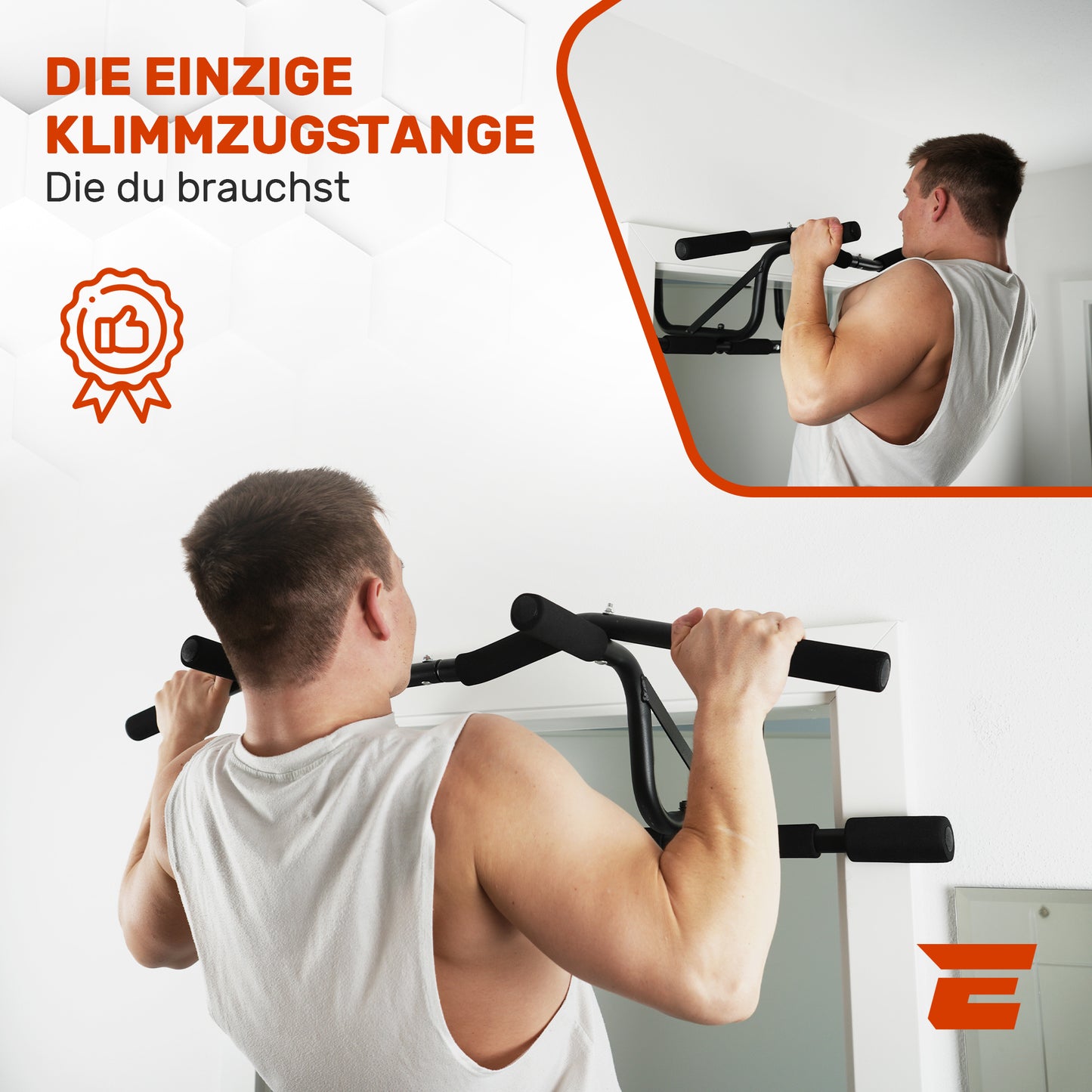 Klimmzugstange für den Türrahmen I Geschütztes Design