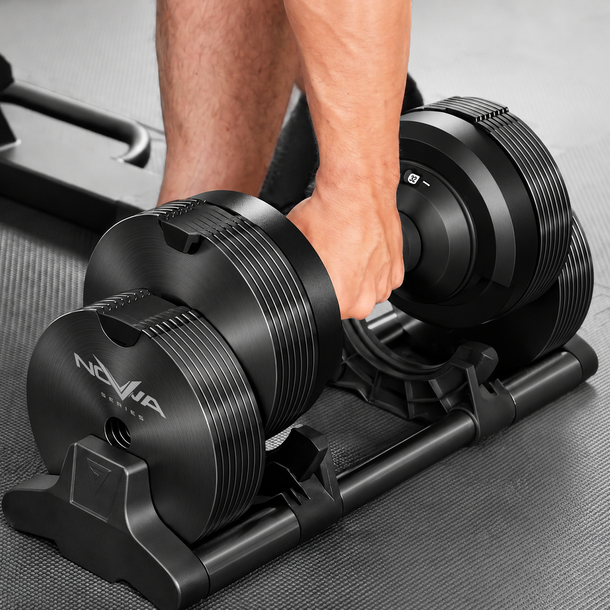Verstellbare Hantel 2x32kg | Nova Series Schwarz