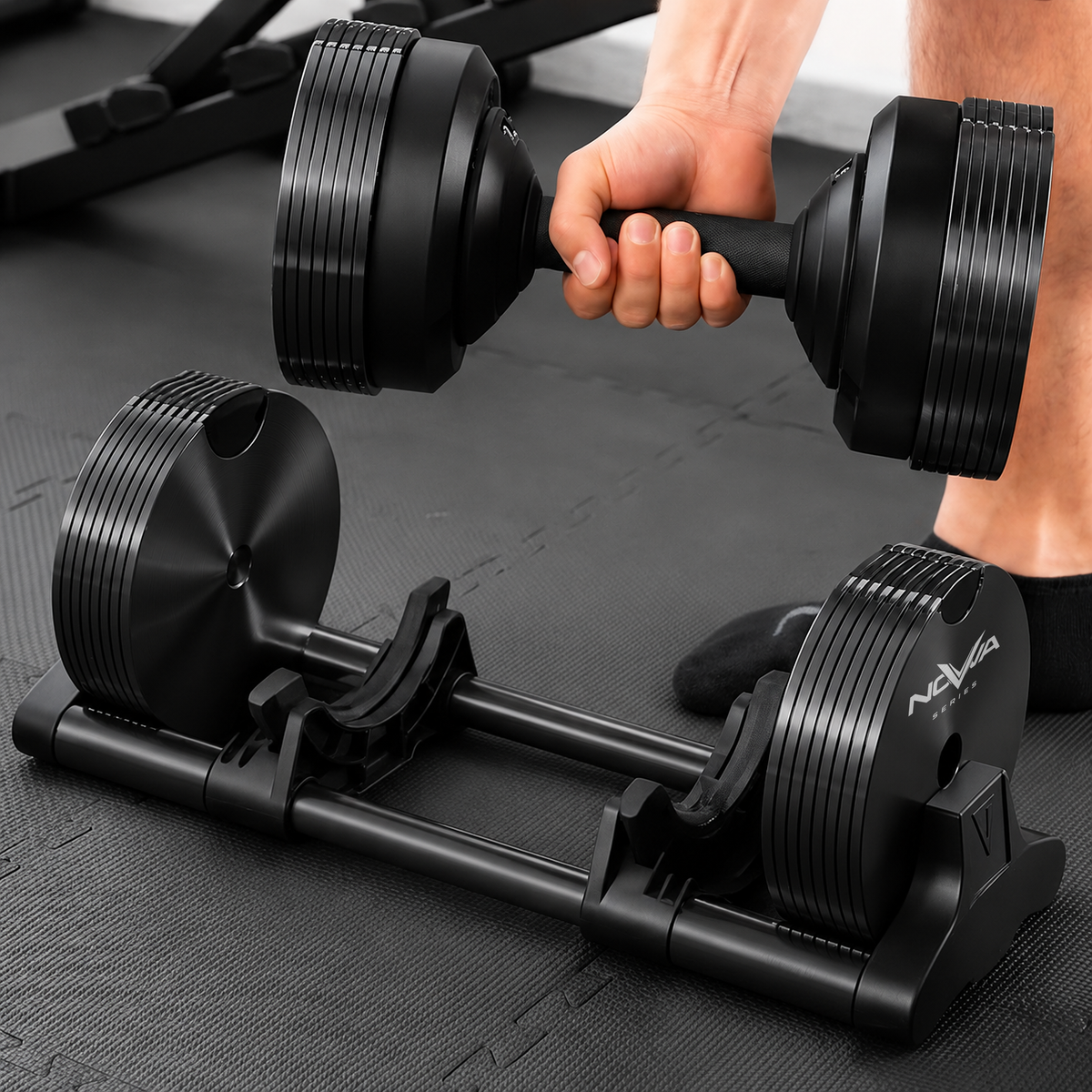 Verstellbare Hantel 40kg | Nova Series Schwarz