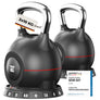 Verstellbare Kettlebell Set - 2x10kg (schwarz)