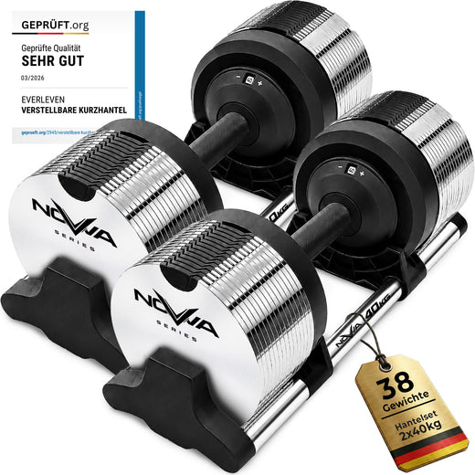 Verstellbare Hantel 2x40kg | Nova Series
