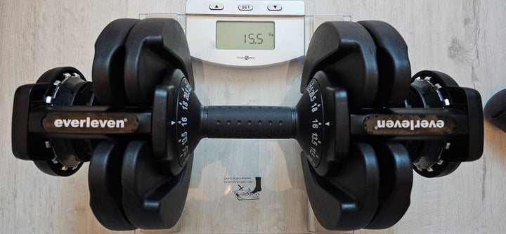 Kundenfoto: Kurzhantel auf der Waage, 15,5 kg